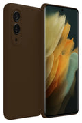 Samsung Galaxy S25 Uyumlu Edge First Silikon - Kahverengi