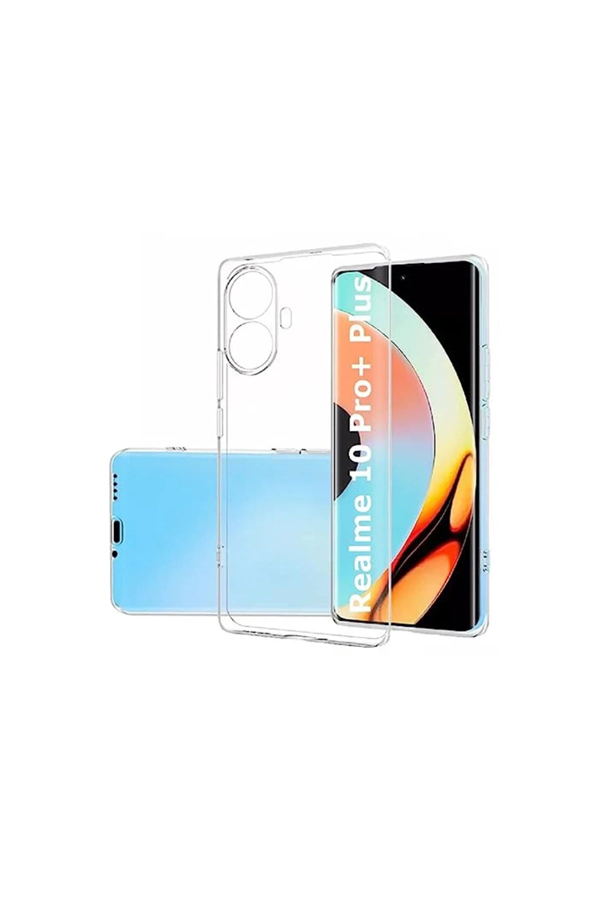 Realme 10 Pro Plus 5G Uyumlu Kılıf Lüx Şeffaf Silikon