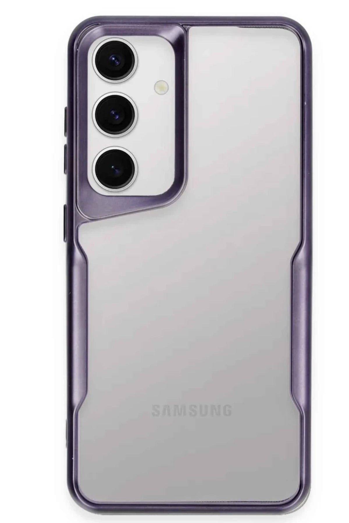 Samsung Galaxy S24 Uyumlu Kılıf Boyi Silikon Kapak - Derin Mor