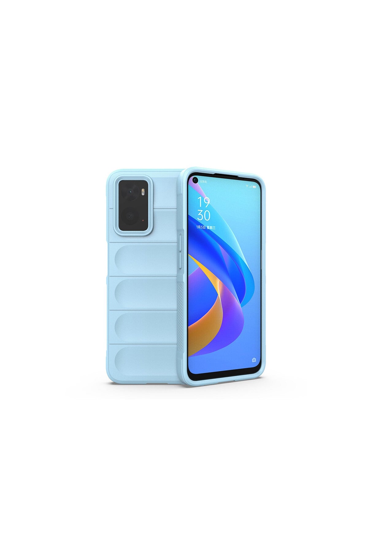 Realme 9i 4G Uyumlu Kılıf Optimum Silikon - Sky Blue