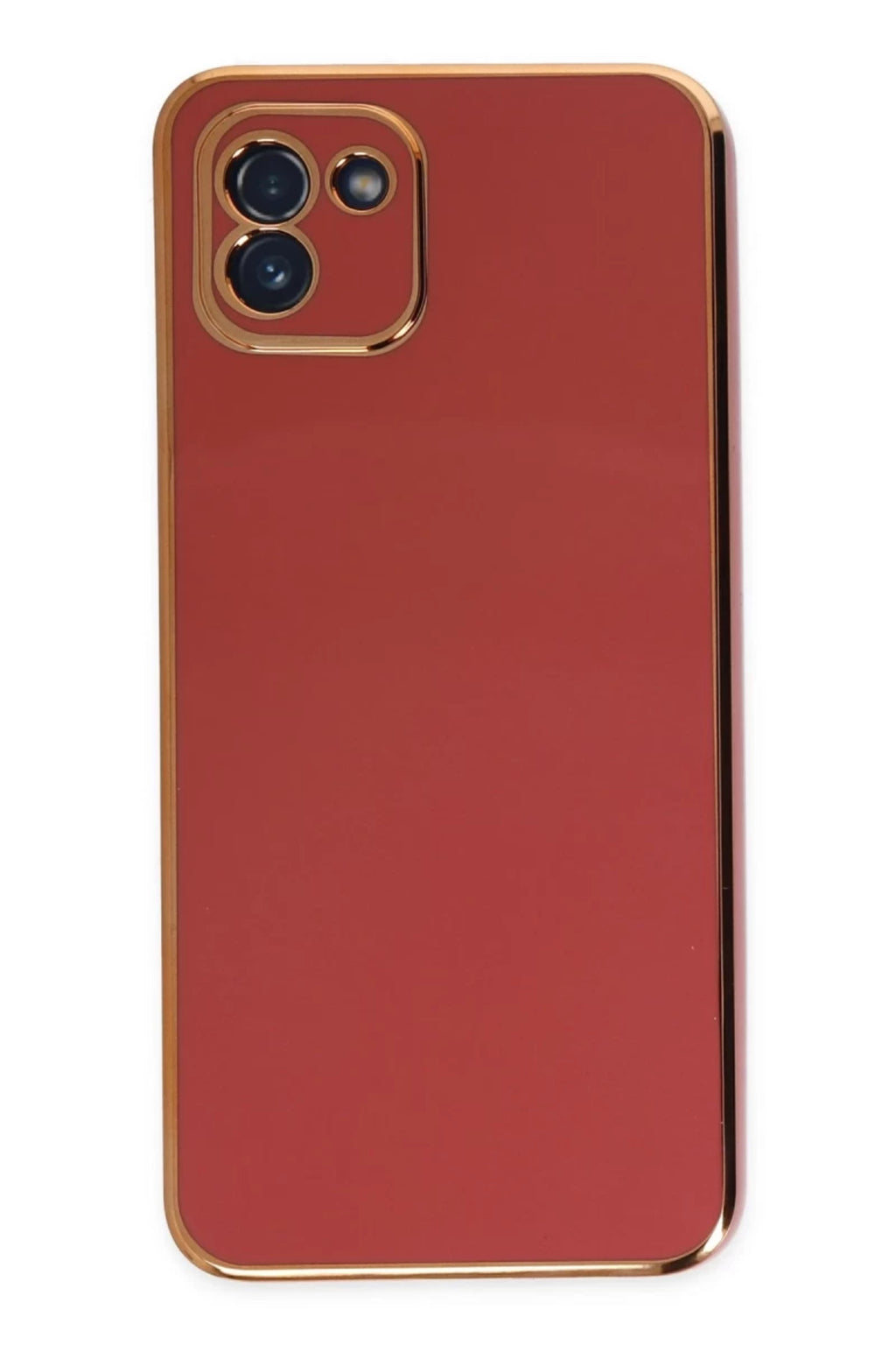 Samsung Galaxy A03 Uyumlu Kılıf Volet Silikon - Kırmızı