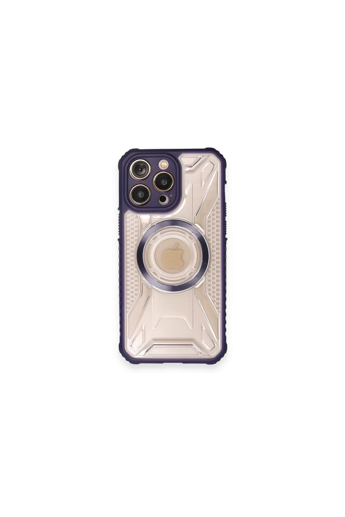 Apple iPhone 12 Pro Uyumlu Kılıf Prag Magneticsafe Kapak - Derin Mor