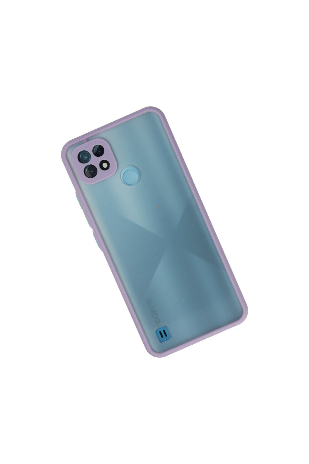 Realme C21 Uyumlu Kılıf Montreal Silikon Kapak - Mor