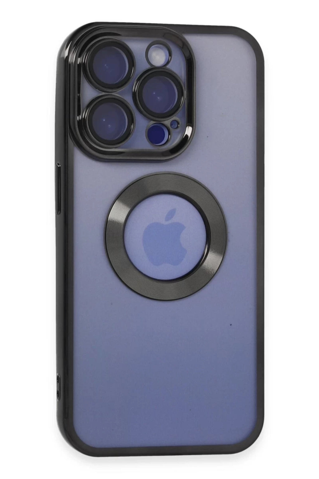 Apple iPhone 15 Pro Uyumlu Kılıf Slot Silikon - Siyah