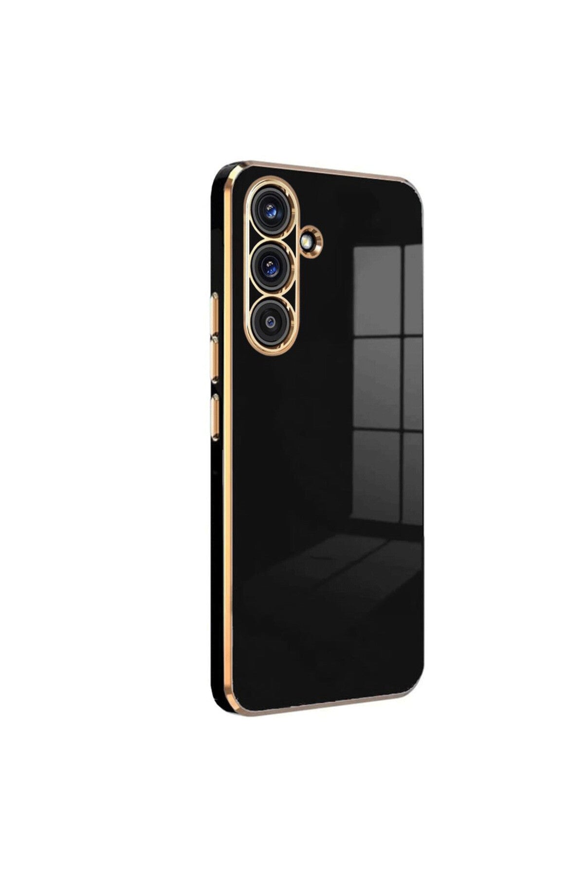 Samsung Galaxy A36 Uyumlu Kılıf Volet Silikon - Siyah