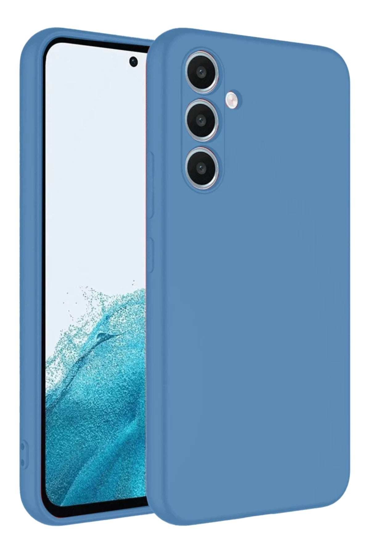 Samsung Galaxy A16 5G Uyumlu Kılıf First Silikon - Mavi