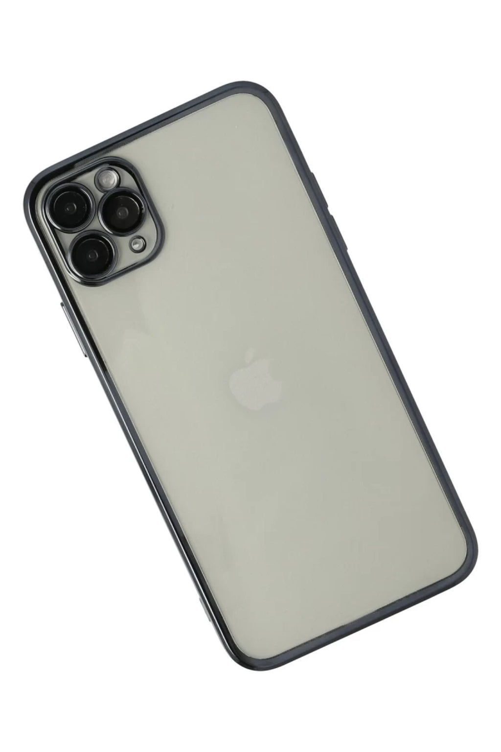 Apple iPhone 11 Pro Uyumlu Kılıf Lensli Silikon - Siyah