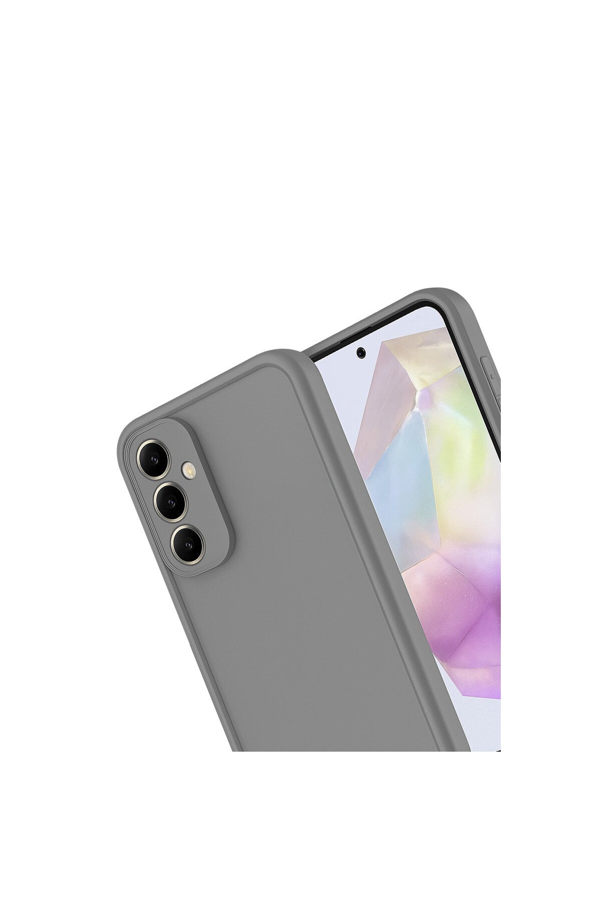 Samsung Galaxy A16 5G Uyumlu Kılıf Viera Silikon - Gri