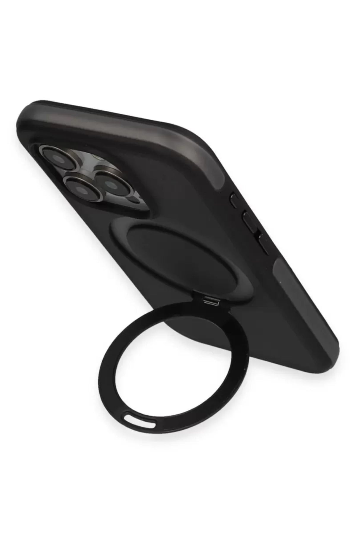 Joko Apple iPhone 15 Pro Max Uyumlu Zorda Airbag Magsafe Standlı Kapak - Lacivert