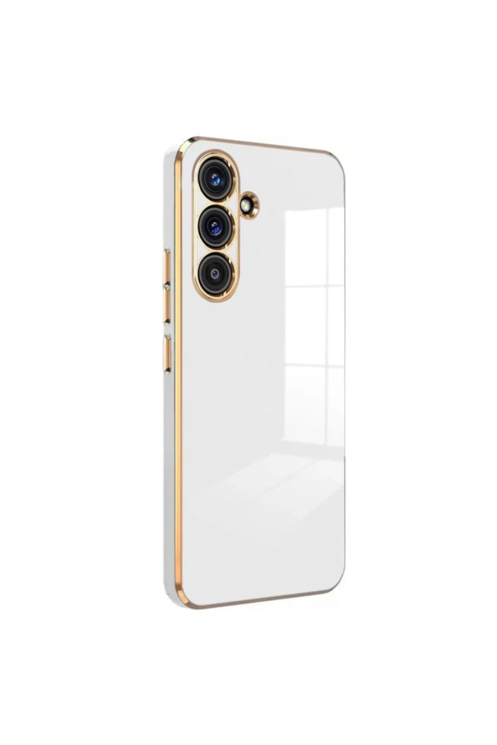 Samsung Galaxy S24 FE Uyumlu Kılıf Volet Silikon - Beyaz