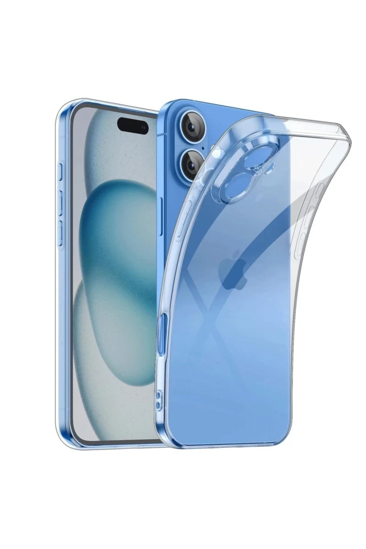 Apple iPhone 16 Uyumlu Kılıf Lüx Şeffaf Silikon