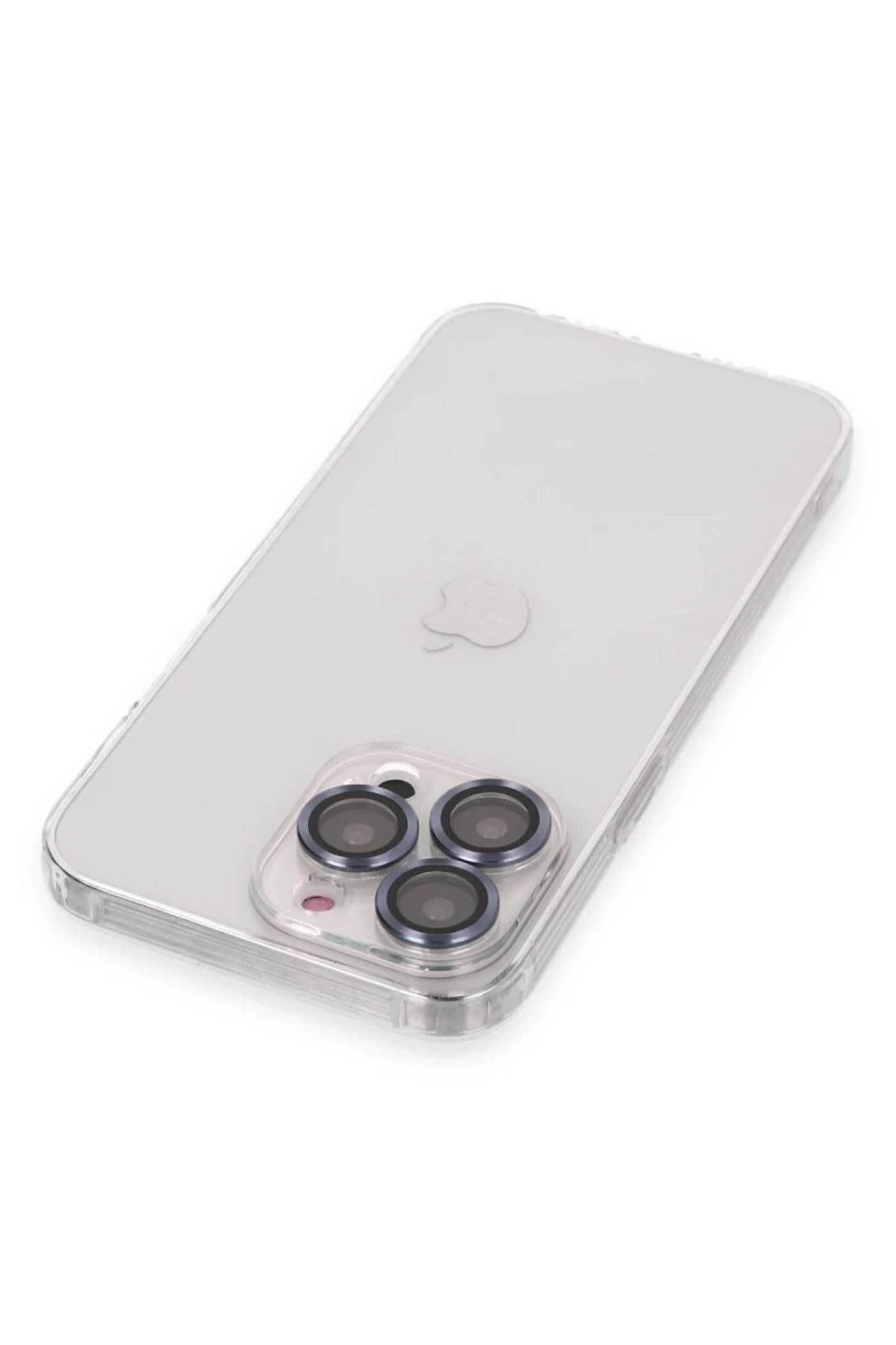 Apple iPhone 13 Pro Uyumlu Kılıf Luko Lens Silikon - Sierra Blue