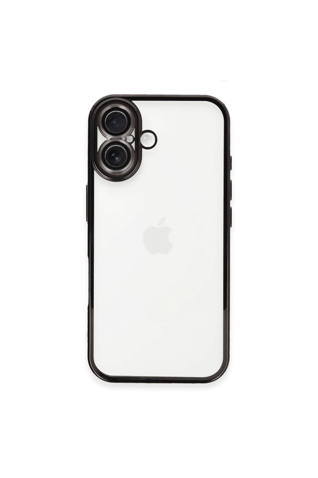 Apple iPhone 16 Plus Uyumlu Kılıf Lensli Silikon - Siyah