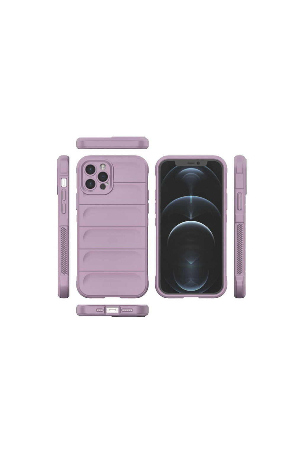 Apple iPhone 12 Pro Uyumlu Kılıf Optimum Silikon - Mor