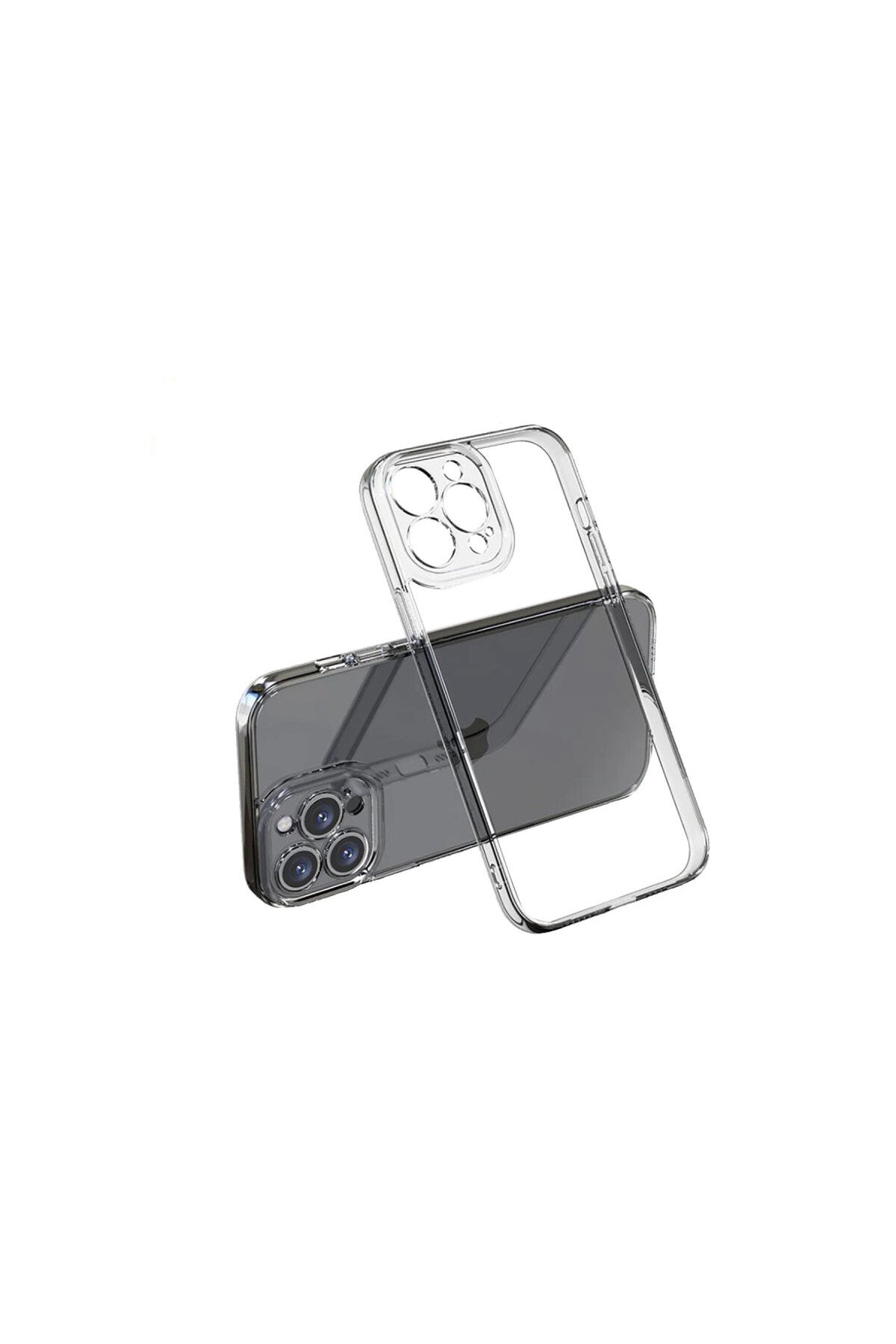Apple iPhone 14 Pro Uyumlu Kılıf Lüx Şeffaf Silikon