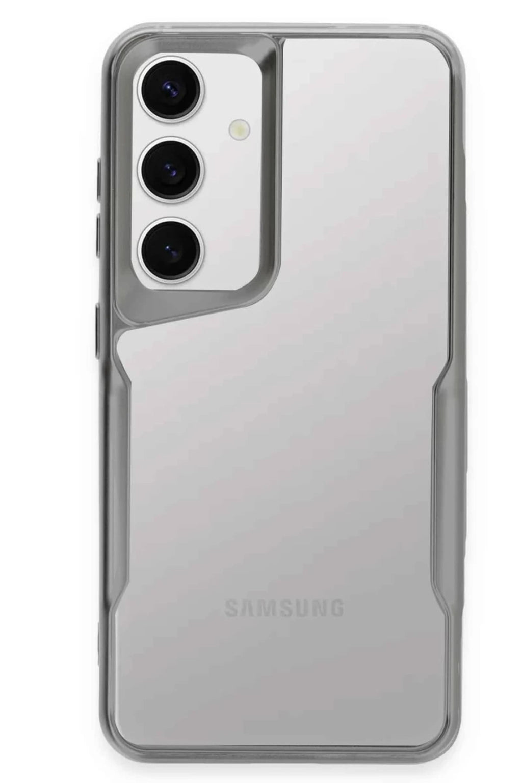 Samsung Galaxy S24 Uyumlu Kılıf Boyi Silikon Kapak - Gümüş