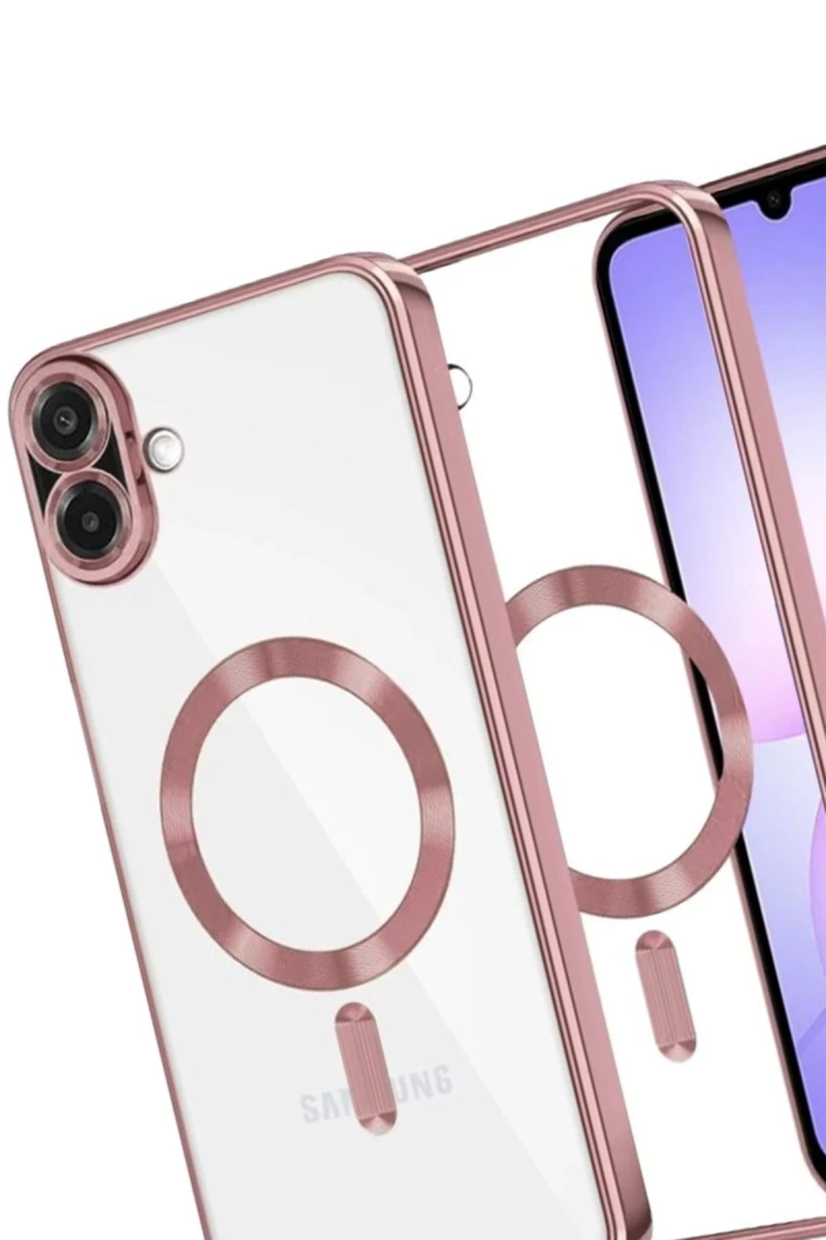 Samsung Galaxy A07 4G Uyumlu Kross Magneticsafe Kapak - Rose