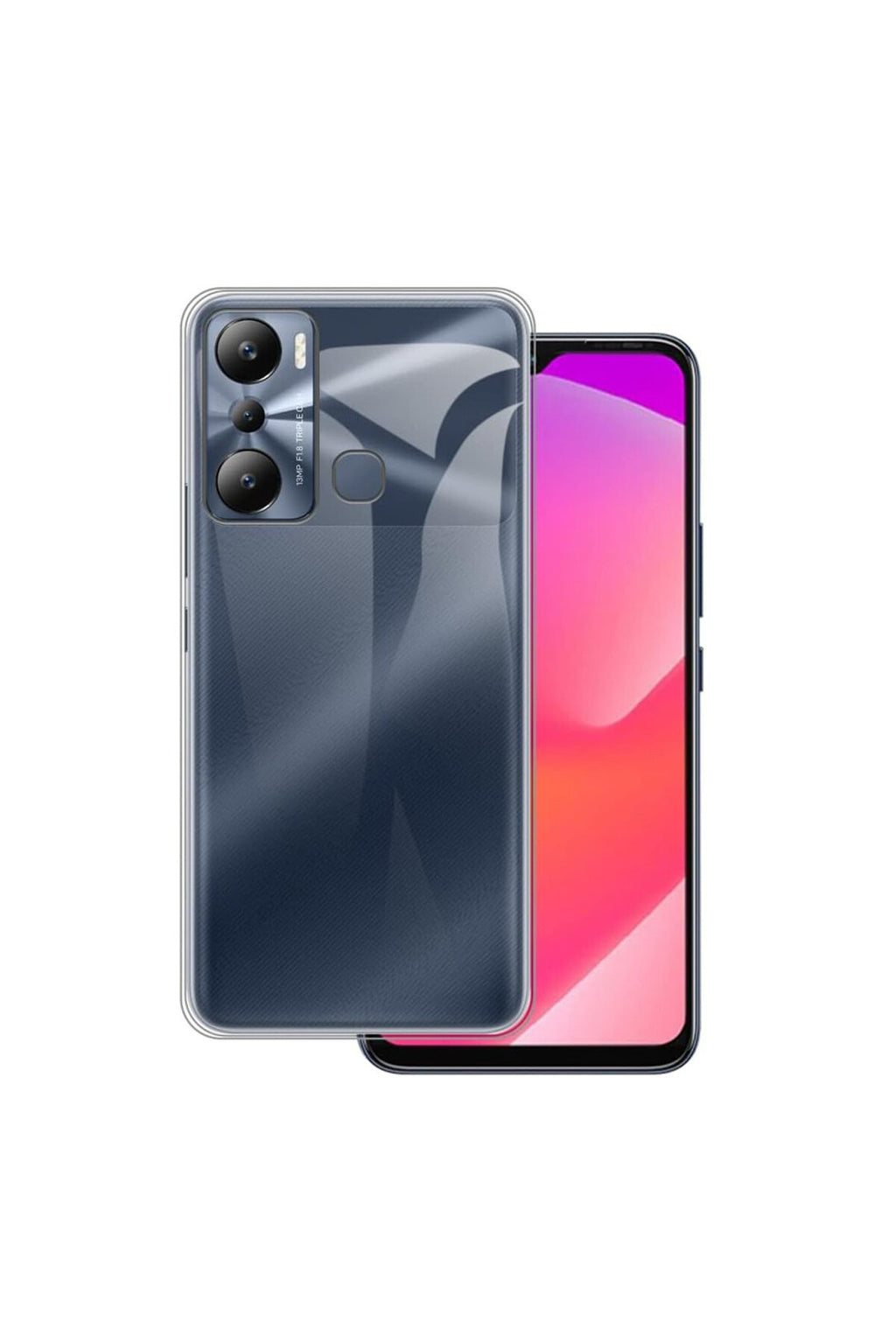 İnfinix Hot 20i Uyumlu Kılıf Lüx Şeffaf Silikon
