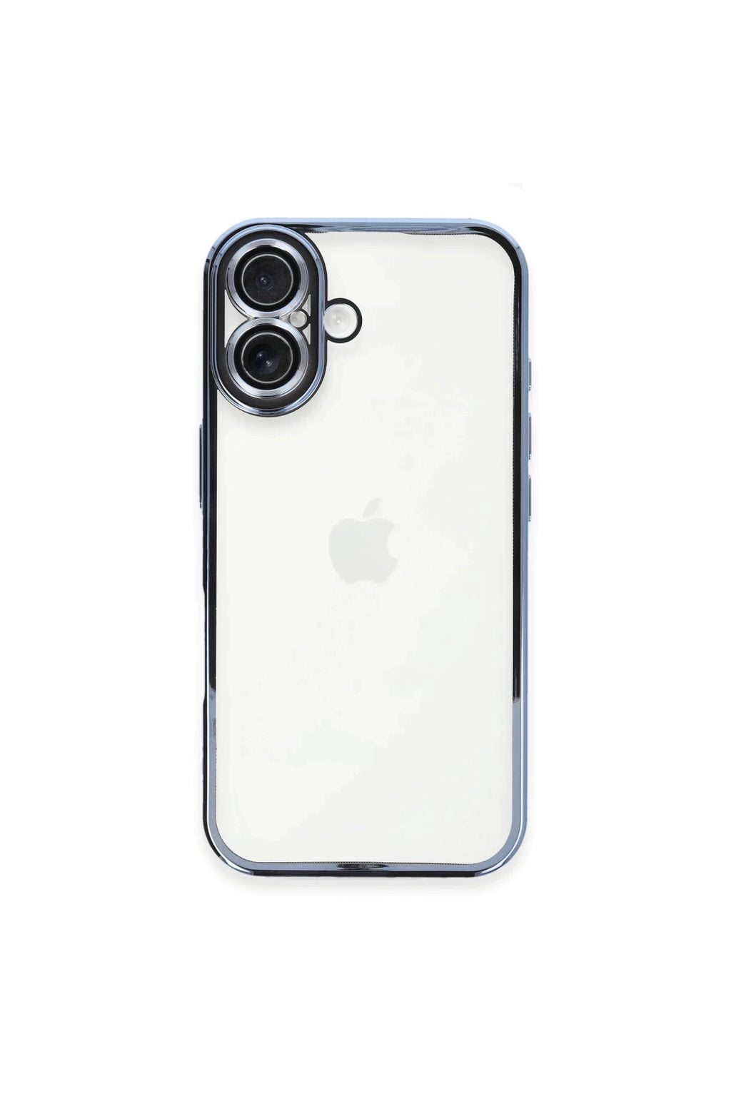 Apple iPhone 16 Plus Uyumlu Kılıf Lensli Silikon - Açık Mavi