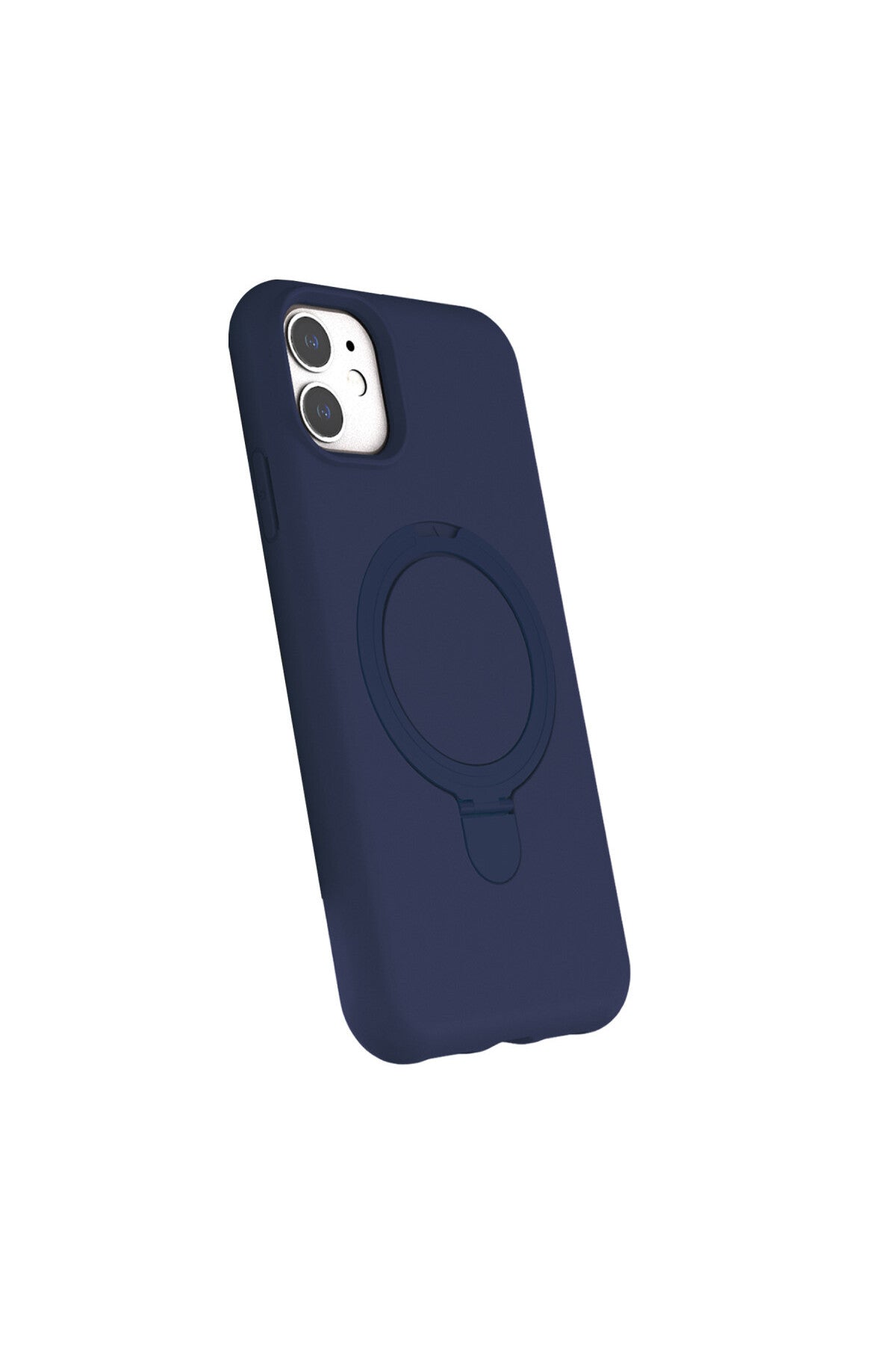 Apple iPhone 11 Uyumlu Regal Magsafe Standlı Kapak - Lacivert