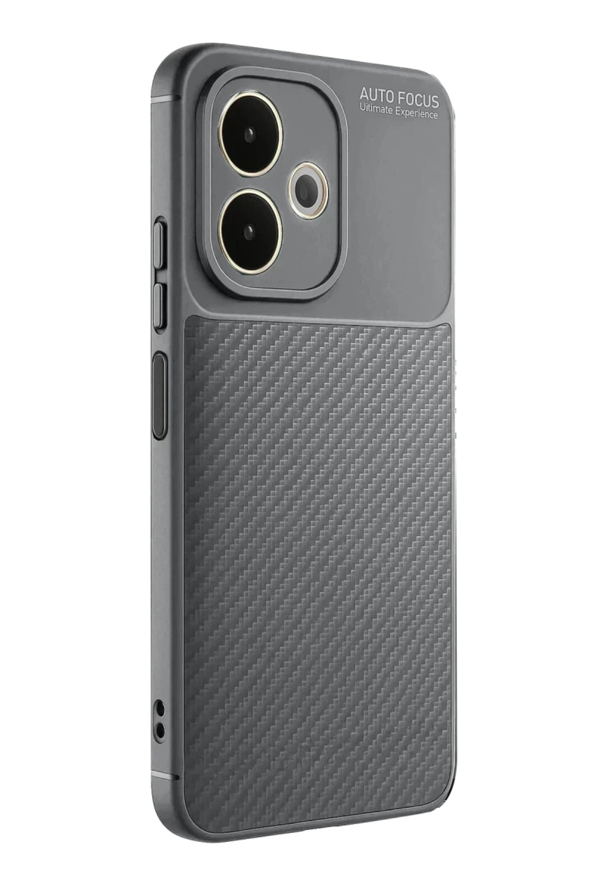 Oppo A5 Pro 4G Uyumlu Kılıf Auto Focus Karbon Kapak - Gri