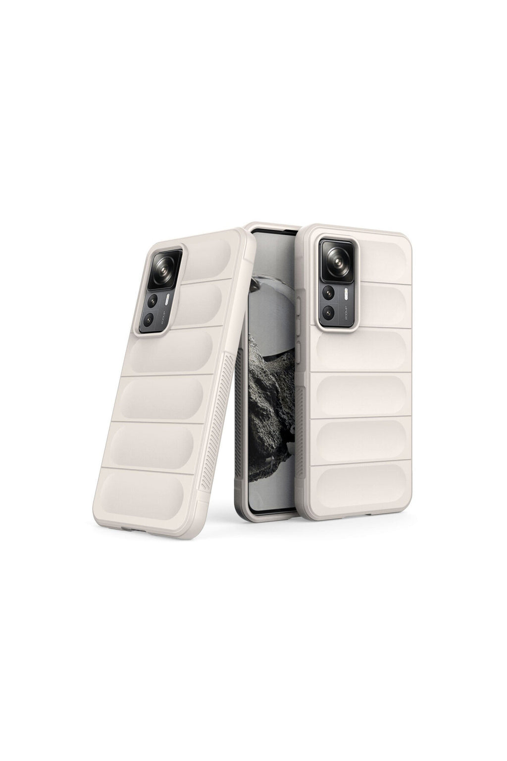 Xiaomi Mi 12T Pro Uyumlu Kılıf Optimum Silikon - Krem