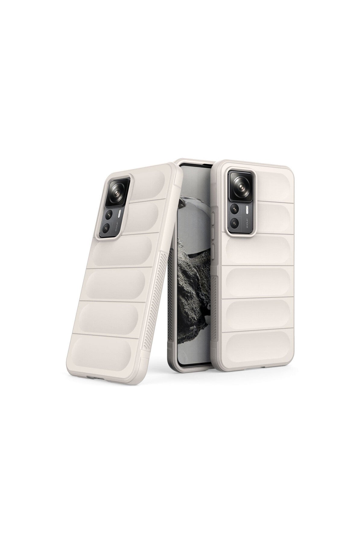 Xiaomi Mi 12T Pro Uyumlu Kılıf Optimum Silikon - Krem