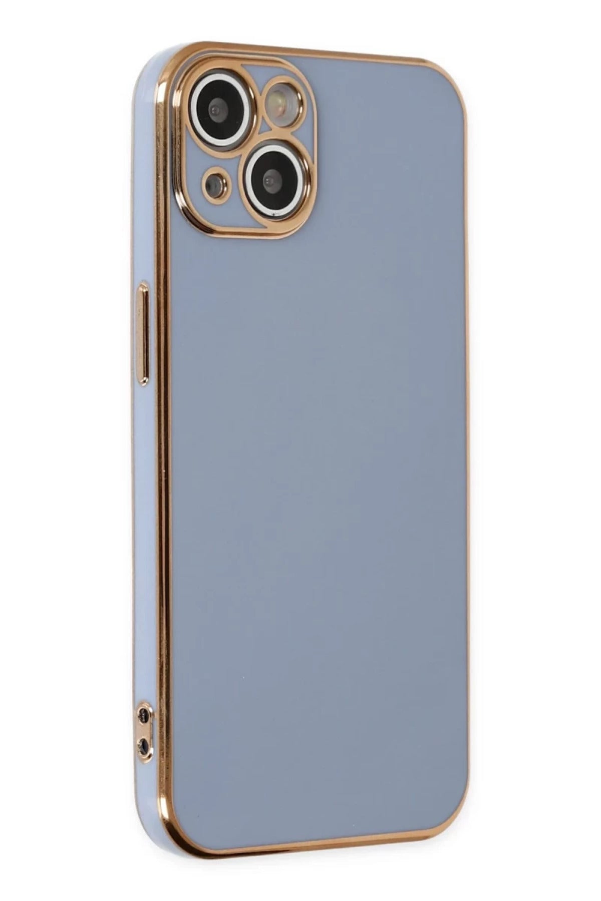 Apple iPhone 14 Uyumlu Kılıf Volet Silikon - Mavi