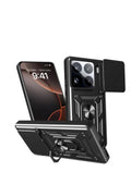 Xiaomi Mi 15 Pro Uyumlu Kılıf Pars Lens Yüzüklü Silikon - Siyah