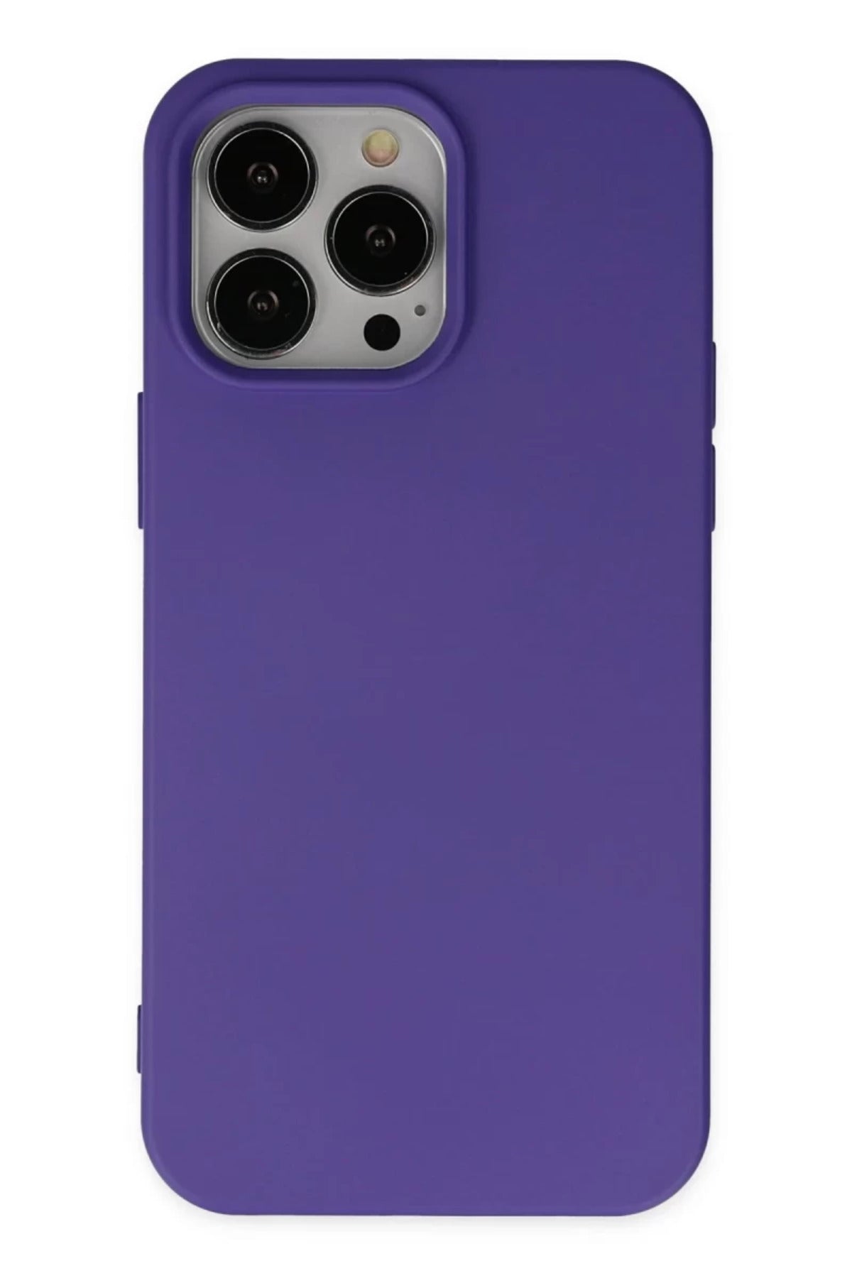 Apple iPhone 14 Pro Max Uyumlu Kılıf Nano içi Kadife Silikon - Mor