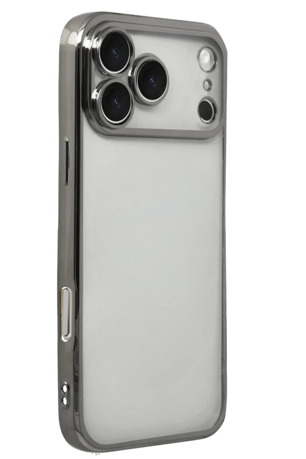 Apple iPhone 17 Pro Uyumlu Lensli Silikon - Titan Gri