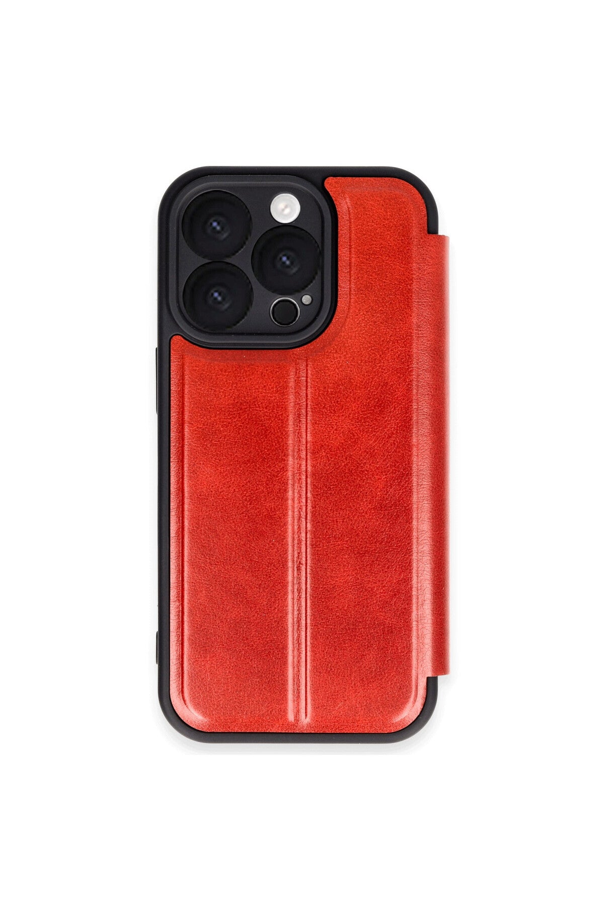 Apple iPhone 16 Pro Uyumlu Kılıf Flip Cover - Kırmızı