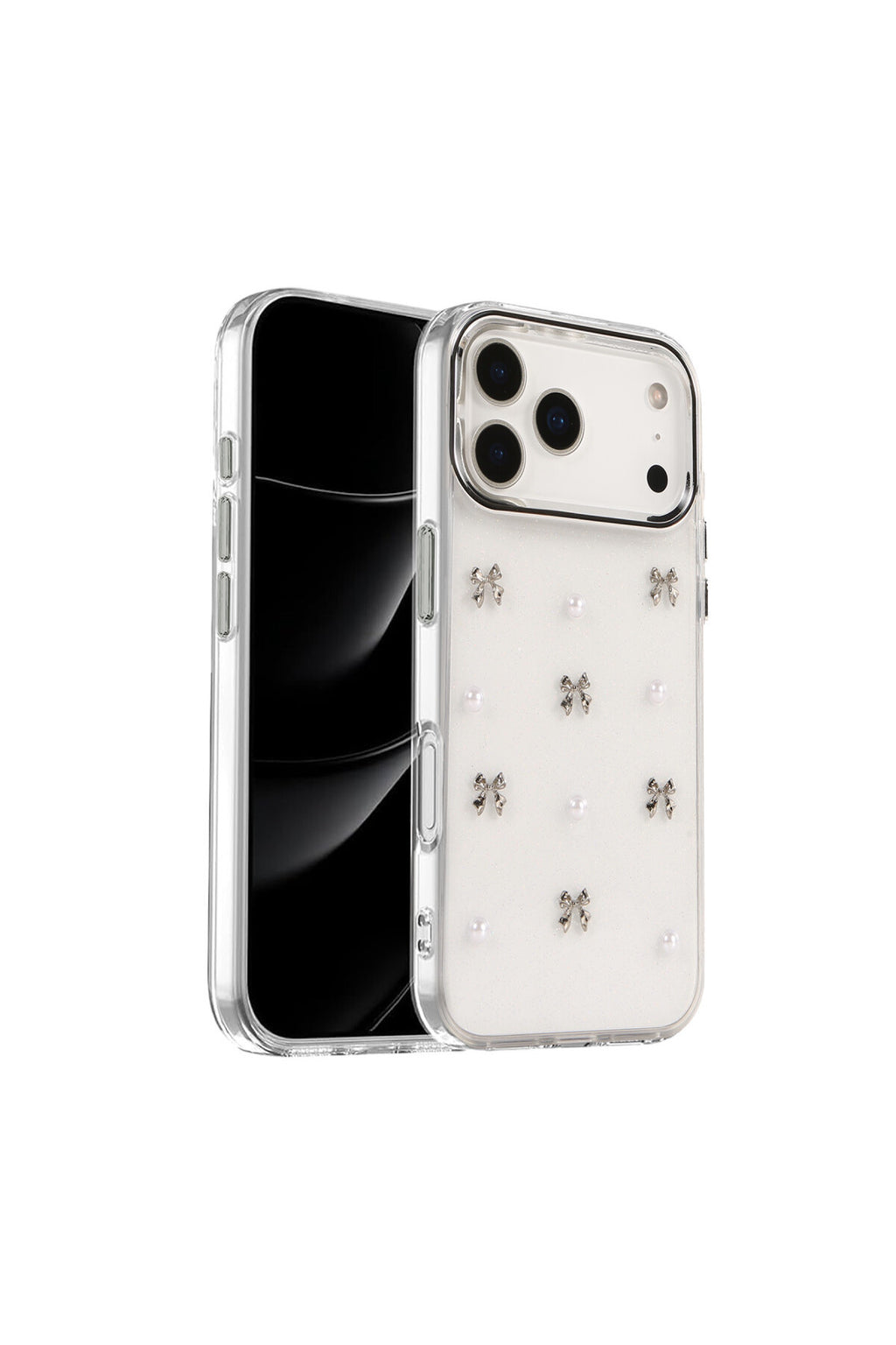Apple iPhone 17 Pro Uyumlu Fiyonk Desenli Kapak - Desen 8