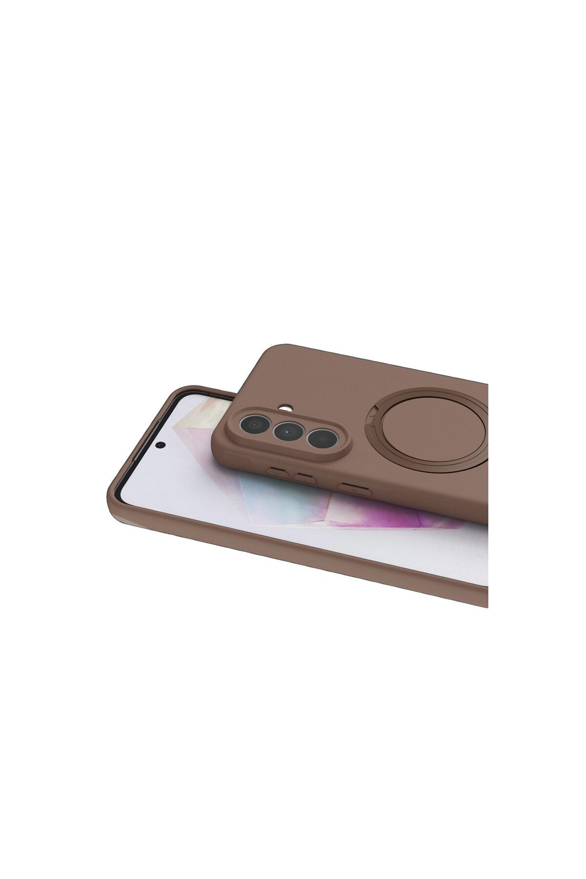 Samsung Galaxy A57 5G Uyumlu Regal Magsafe Standlı Kapak - Çöl Titanyum