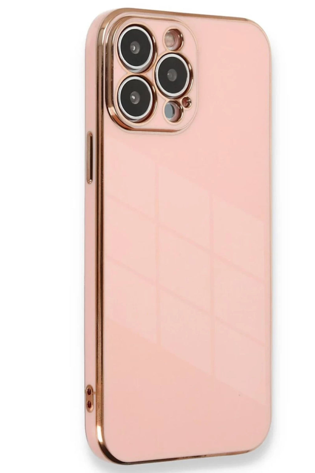 Apple iPhone 15 Pro Uyumlu Kılıf Volet Silikon - Pembe