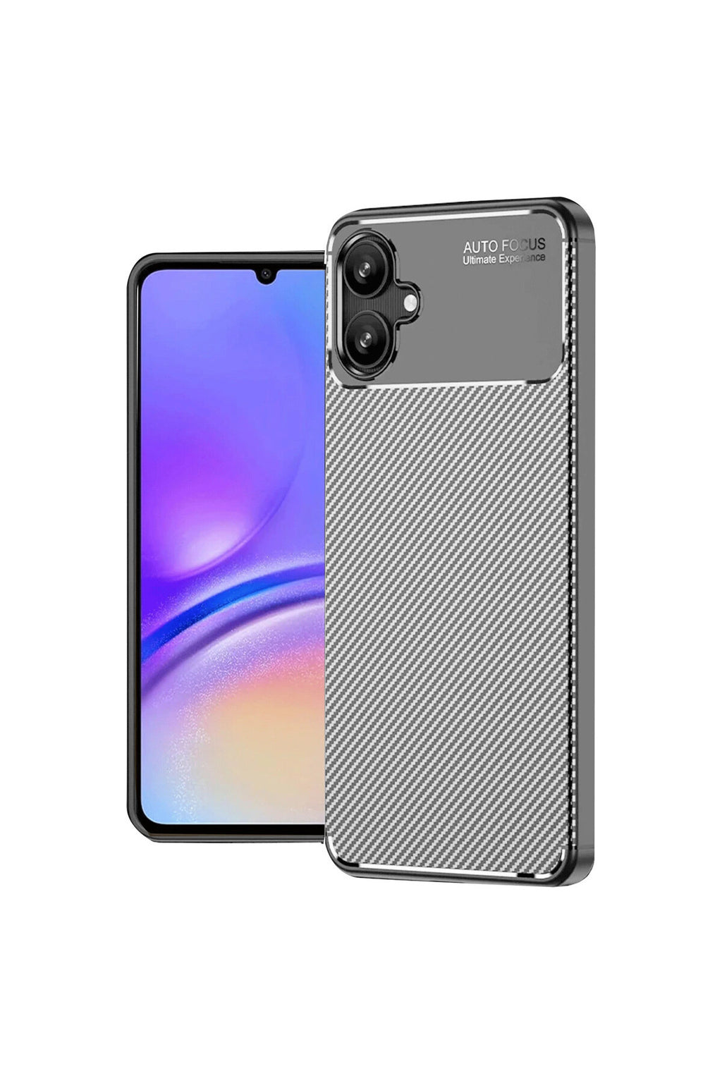 Samsung Galaxy A06 Uyumlu Kılıf Auto Focus Karbon Kapak - Gri