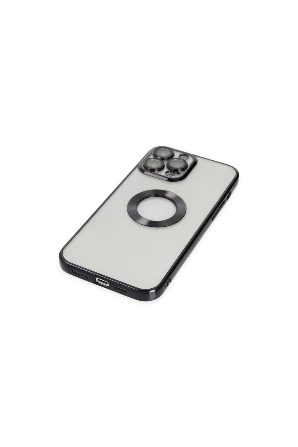 Apple iPhone 14 Pro Uyumlu Kılıf Slot Silikon - Siyah
