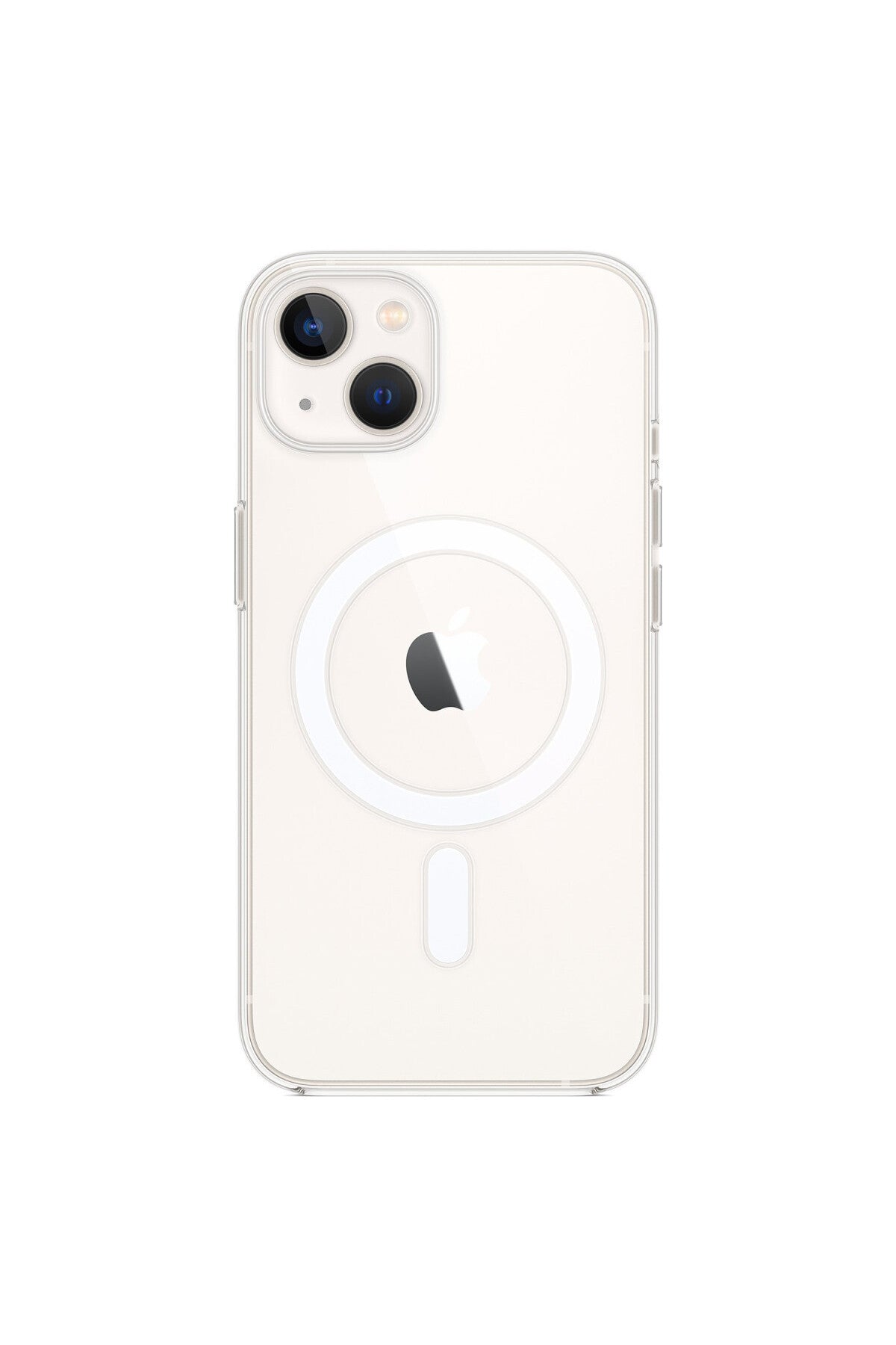 Apple iPhone 14 Uyumlu Kılıf Magneticsafe Şeffaf Silikon - Şeffaf