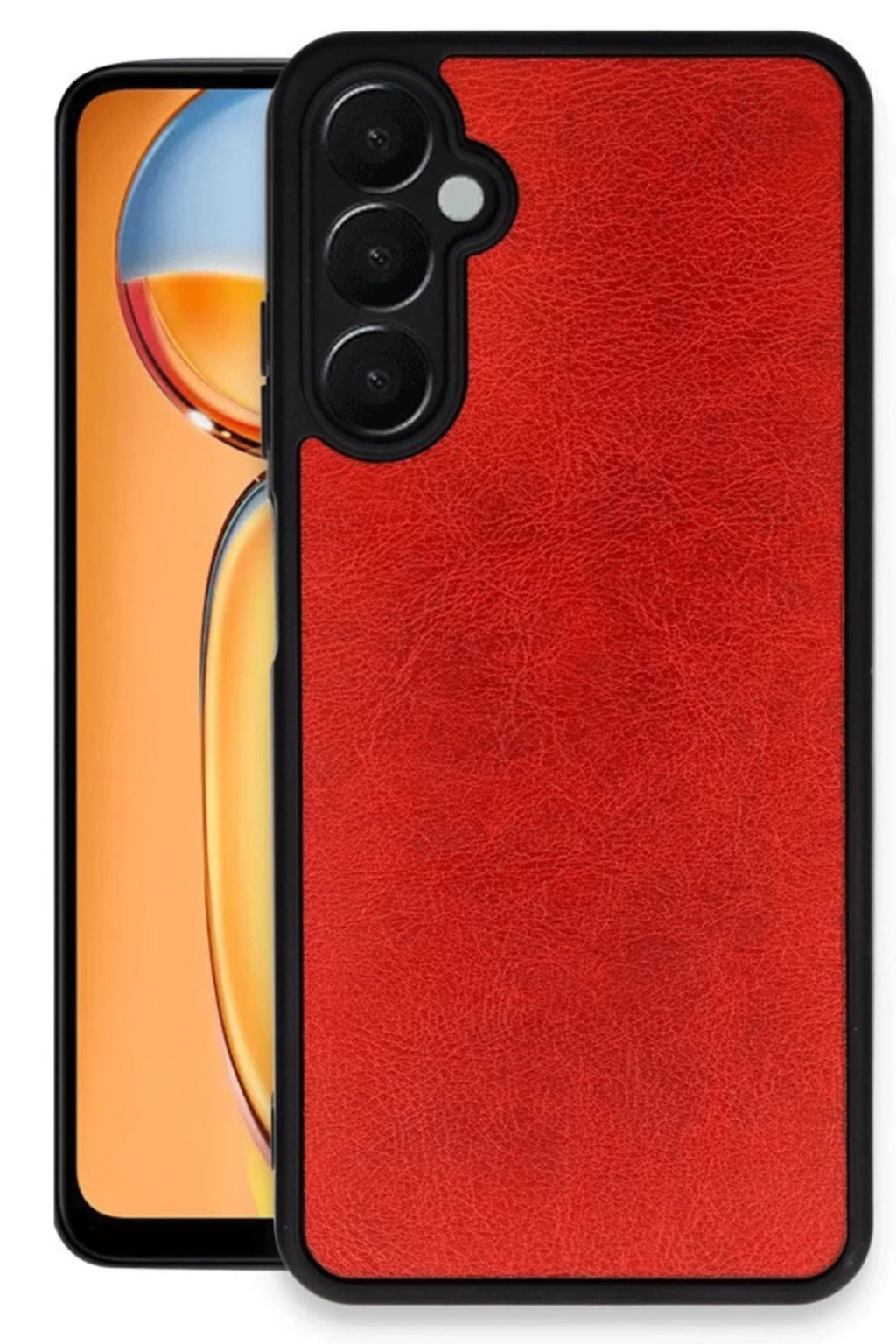 Samsung Galaxy A26 Uyumlu Kılıf Aras Deri Kapak - Kırmızı