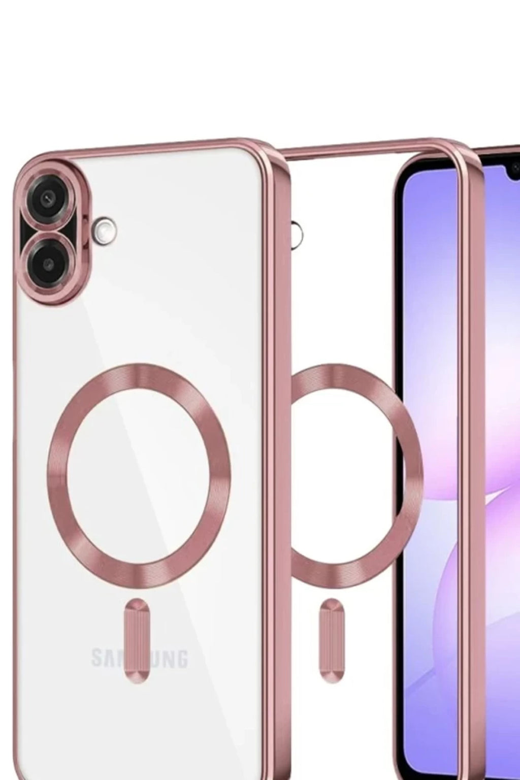 Samsung Galaxy A07 4G Uyumlu Kross Magneticsafe Kapak - Rose