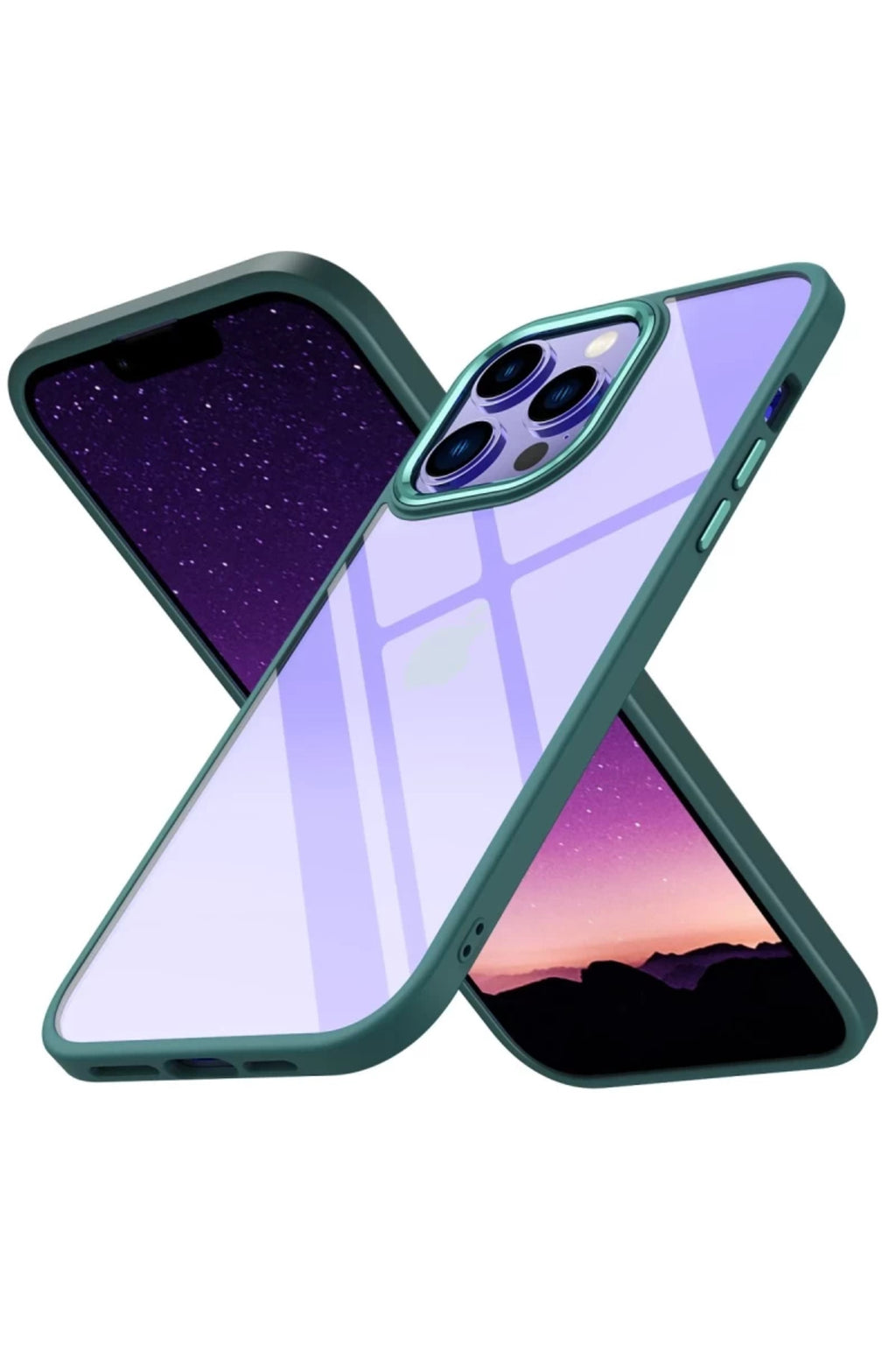 Apple iPhone 13 Pro Max Uyumlu Kılıf Power Silikon - Koyu Yeşil