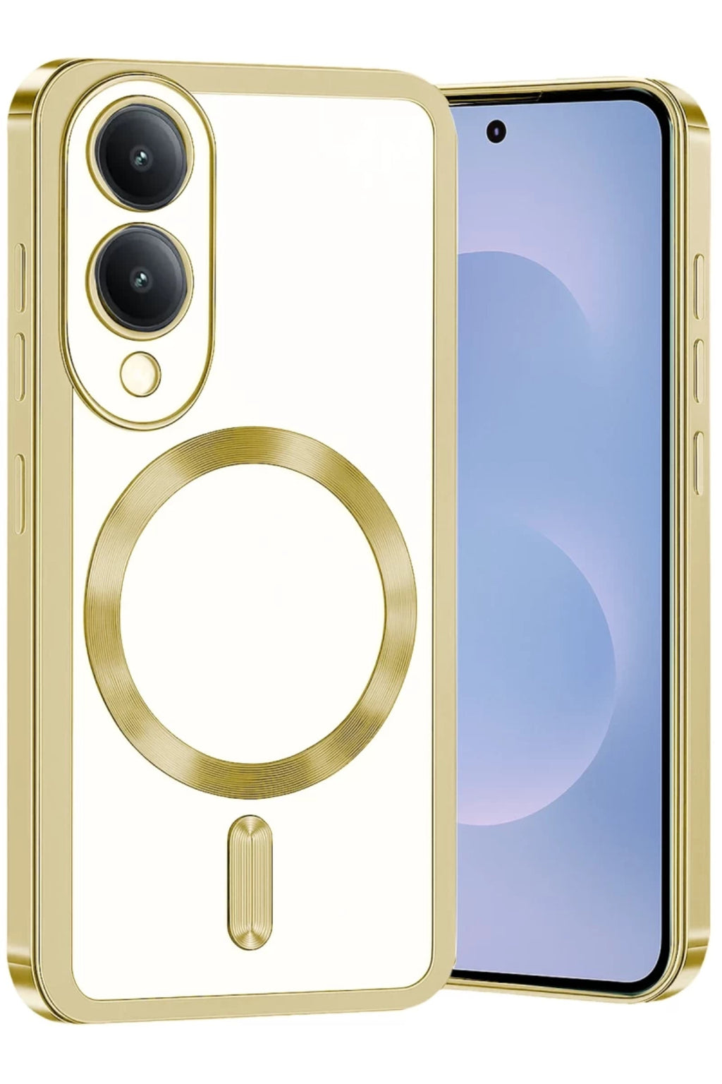 Samsung Galaxy S25 Uyumlu Edge Kross Magneticsafe Kapak - Gold