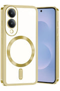 Samsung Galaxy S25 Uyumlu Edge Kross Magneticsafe Kapak - Gold