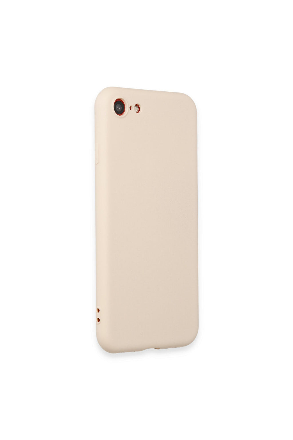 Apple iPhone 7 Uyumlu Kılıf First Silikon - Krem