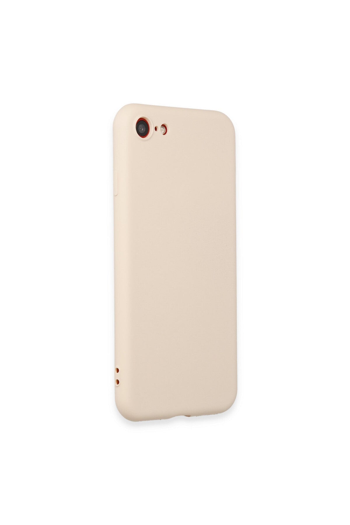 Apple iPhone 7 Uyumlu Kılıf First Silikon - Krem