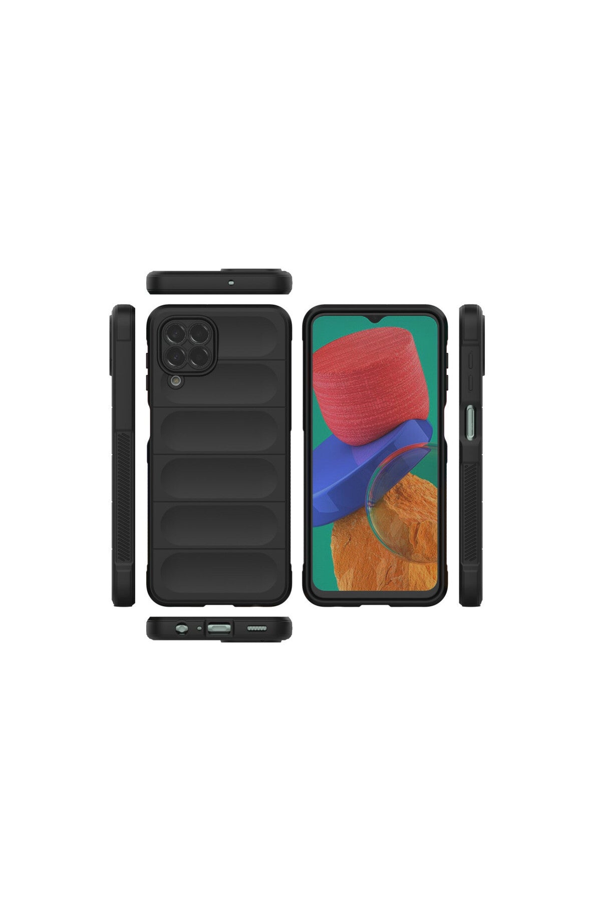 Samsung Galaxy M33 Uyumlu Kılıf Optimum Silikon - Siyah