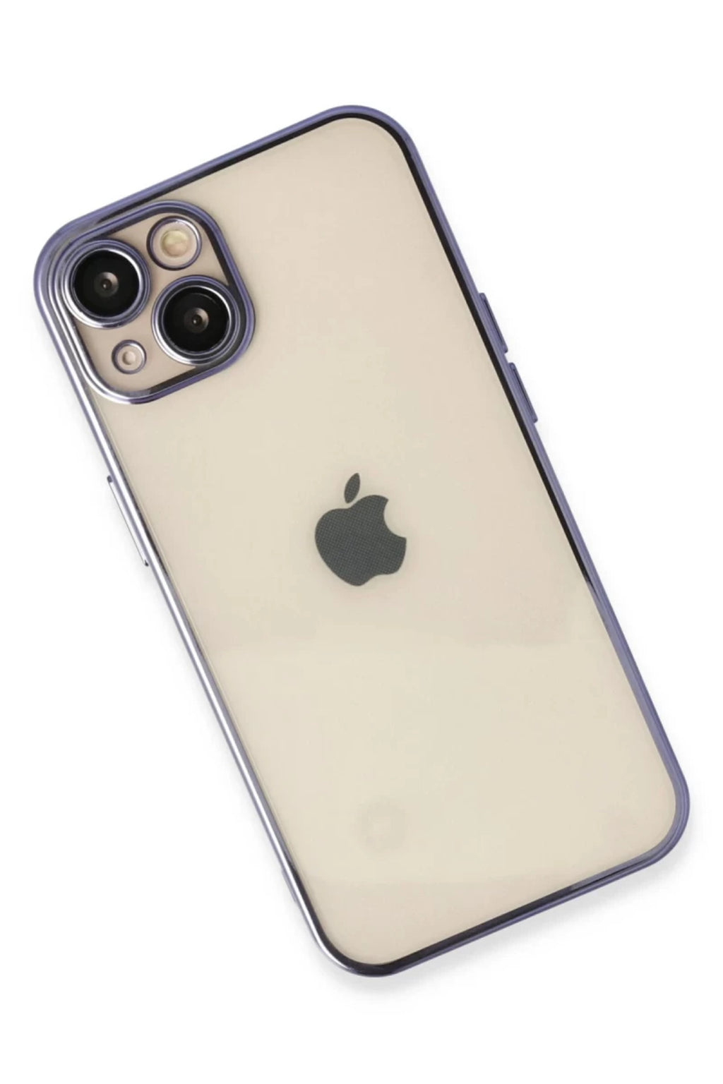 Apple iPhone 14 Uyumlu Kılıf Lensli Silikon - Mor
