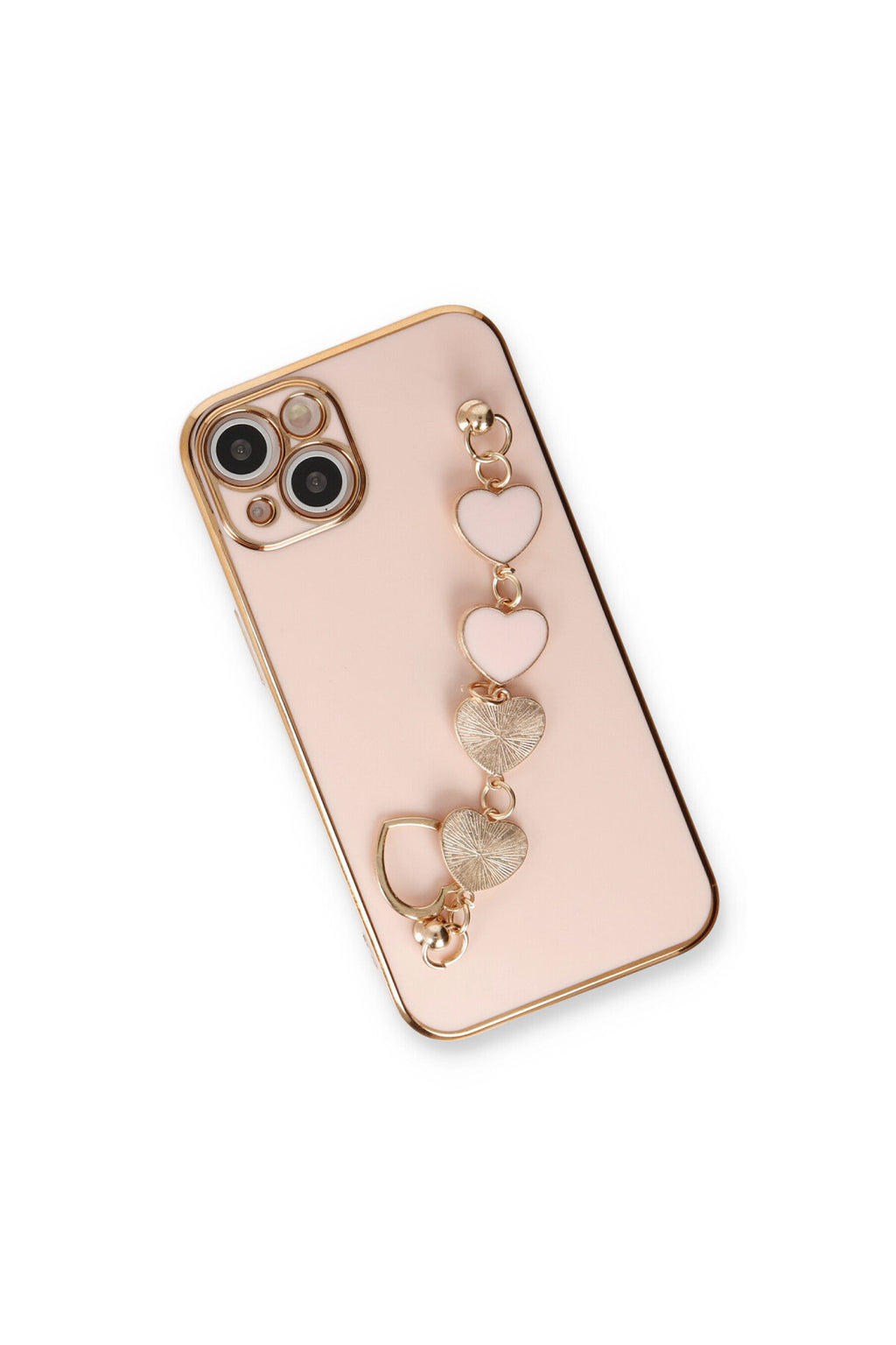 Apple iPhone 14 Uyumlu Kılıf Esila Silikon - Pudra