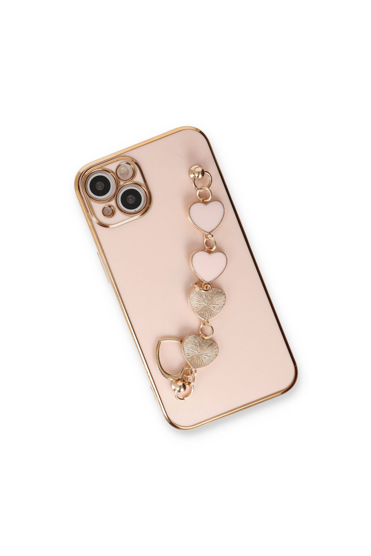 Apple iPhone 14 Uyumlu Kılıf Esila Silikon - Pudra