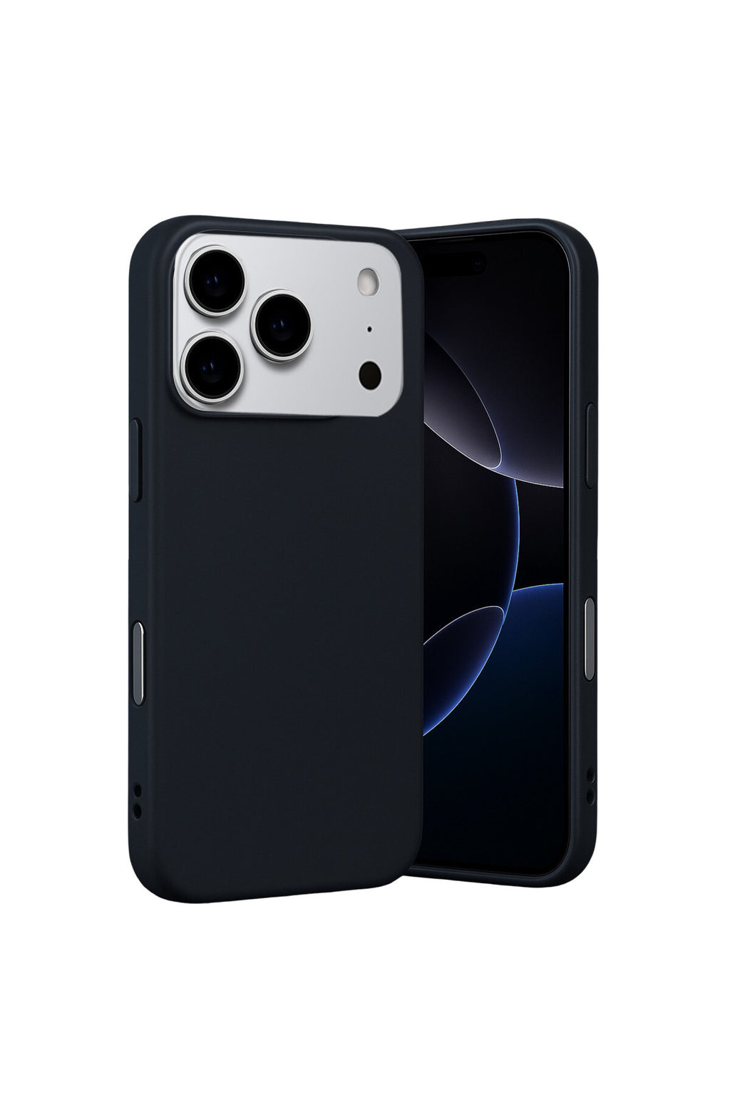 Apple iPhone 17 Pro Max Uyumlu Nano içi Kadife Silikon - Siyah